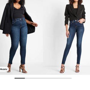 SOLD - EXPRESS Dark Wash Mid Rise Skinny Jeggings - Size 6S